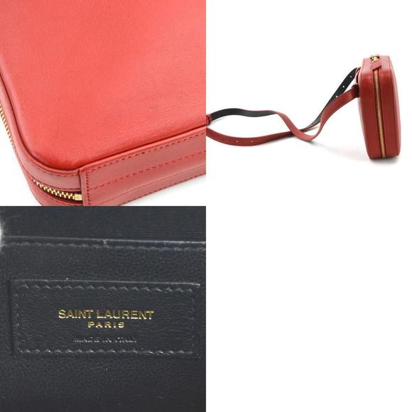 Saint Laurent SAINT LAURENT Waist bag Belt Leather Red Gold Women's e59617a - Picture 5 of 5
